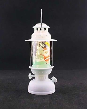 Yılbaşı Fener 14cm*6cm ebatında gaz lamsası görümlü pilli led ışıklı çam ağacı yılbaşı dekor süs