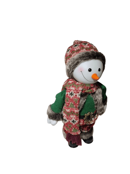 Yılbaşı Figür Kardan Adam Hareketli Müzikli 30cm