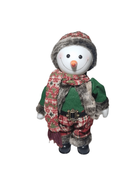 Yılbaşı Figür Kardan Adam Hareketli Müzikli 30cm
