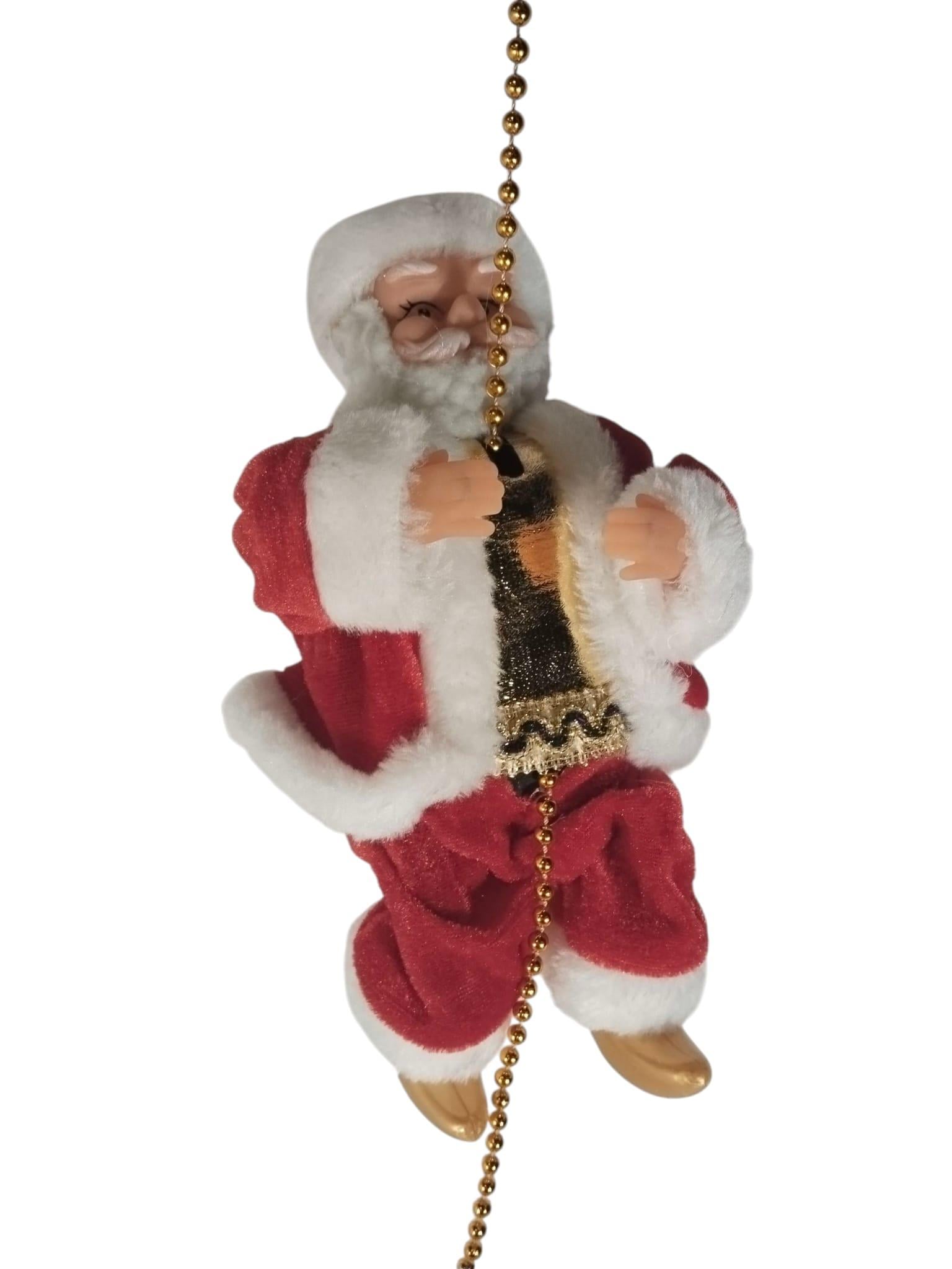 Yılbaşı Figür Noel Baba Zincire Tırmanan Müzikli Model