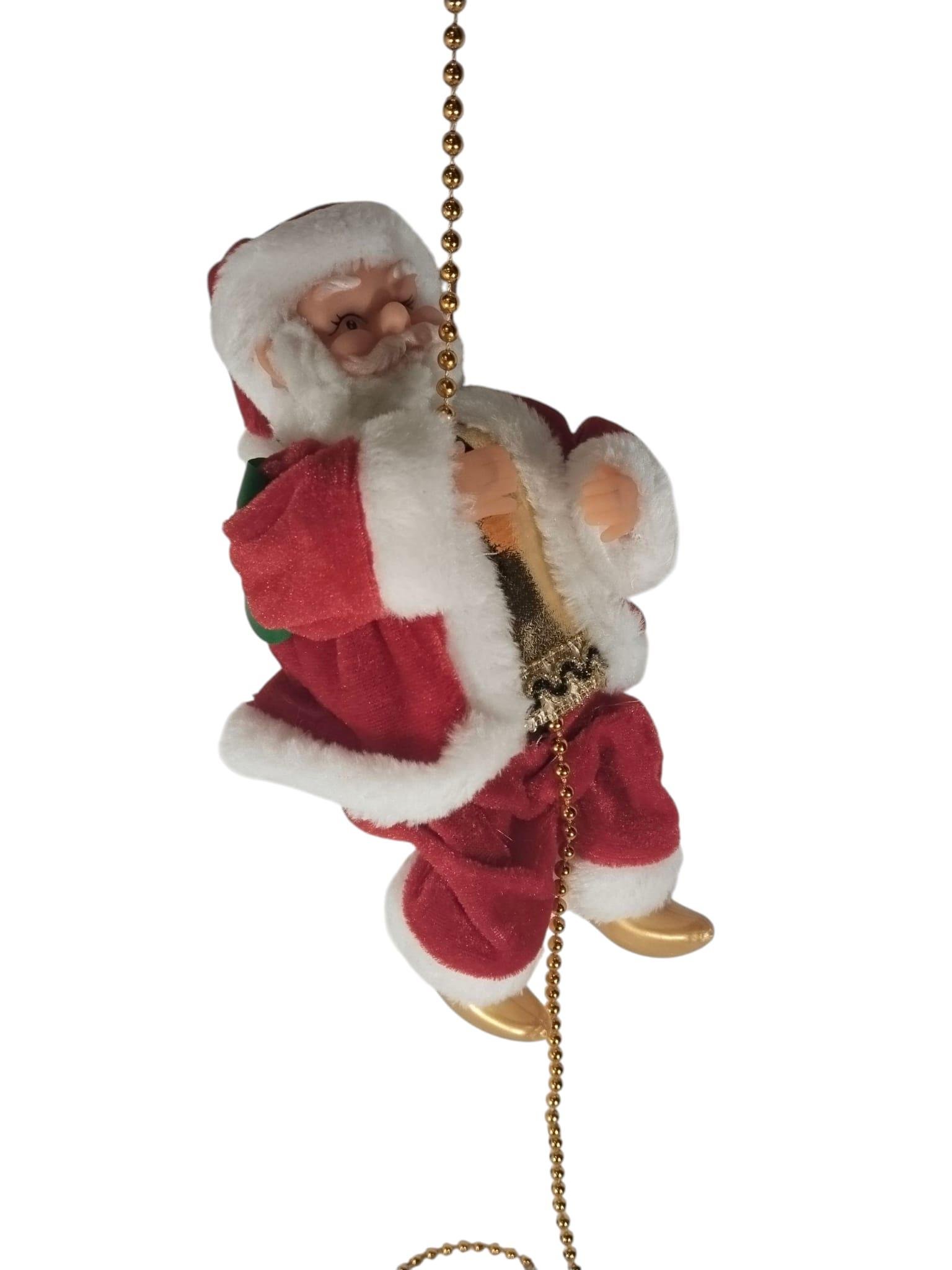 Yılbaşı Figür Noel Baba Zincire Tırmanan Müzikli Model
