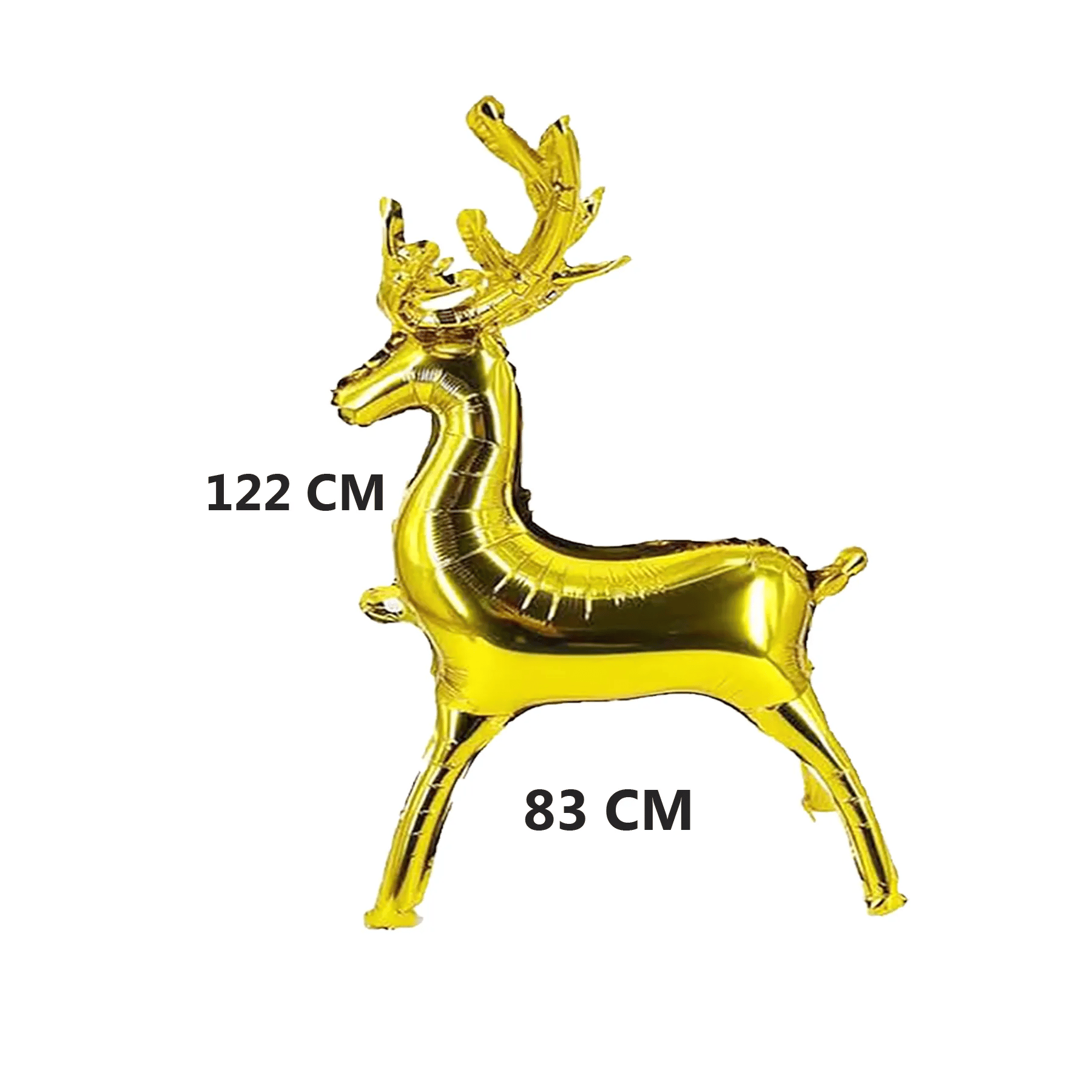 Yılbaşı Folyo Balon altın geyik boynuz 122,5*83,5