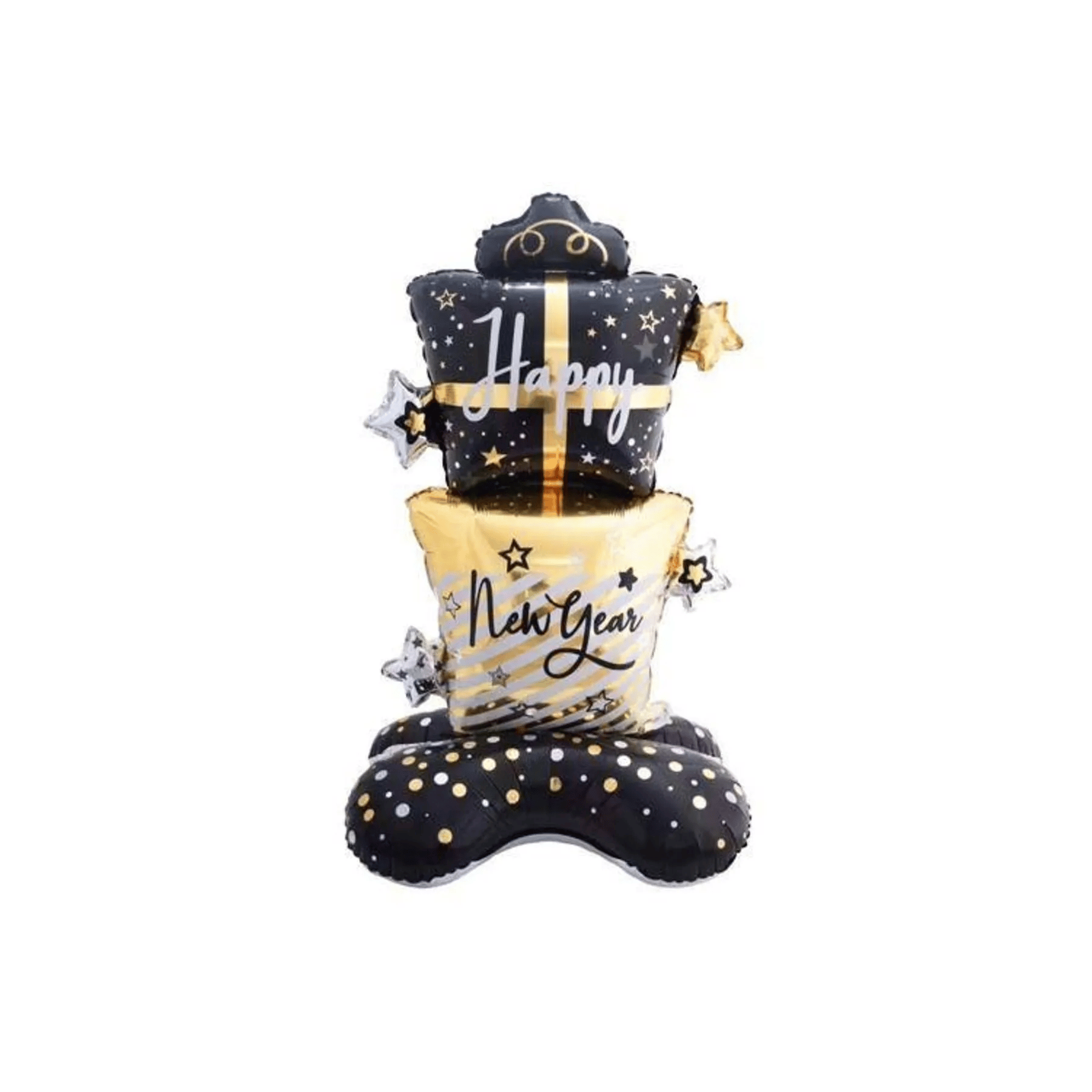 Yılbaşı Folyo Balon Happy New Year (120-58) Ayaklı