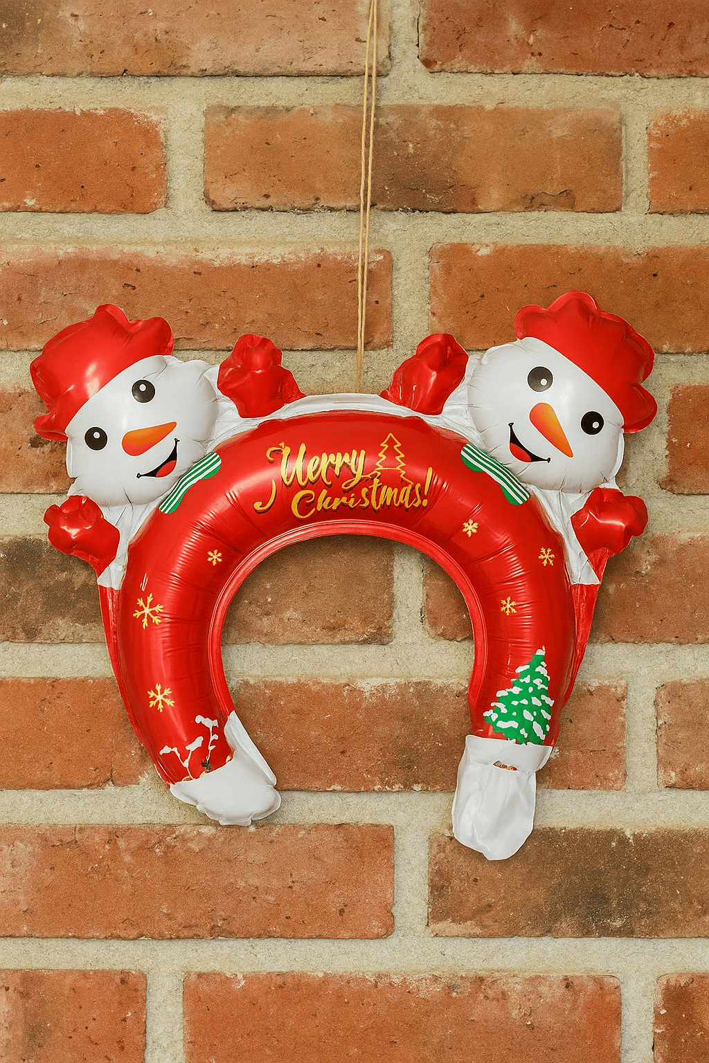 Yılbaşı Folyo Balon Kardan Adam Folyo Taç 33x30cm