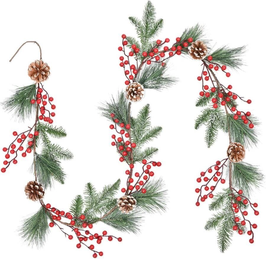 Yılbaşı Garland Berryli Kozalaklı  180 Cm