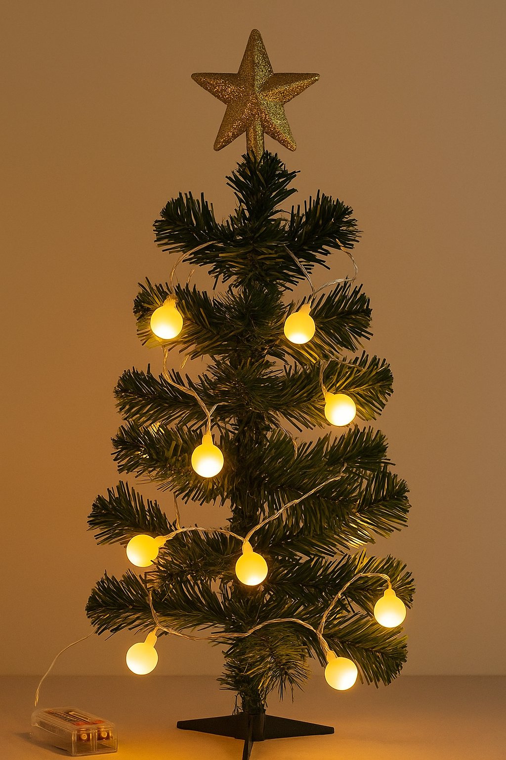 Yılbaşı Işık Led Boncuk Model 2Metre 10 top Pilli 