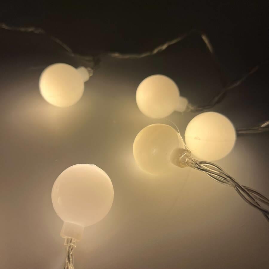Yılbaşı Işık Led Boncuk Model 2Metre 10 top Pilli 