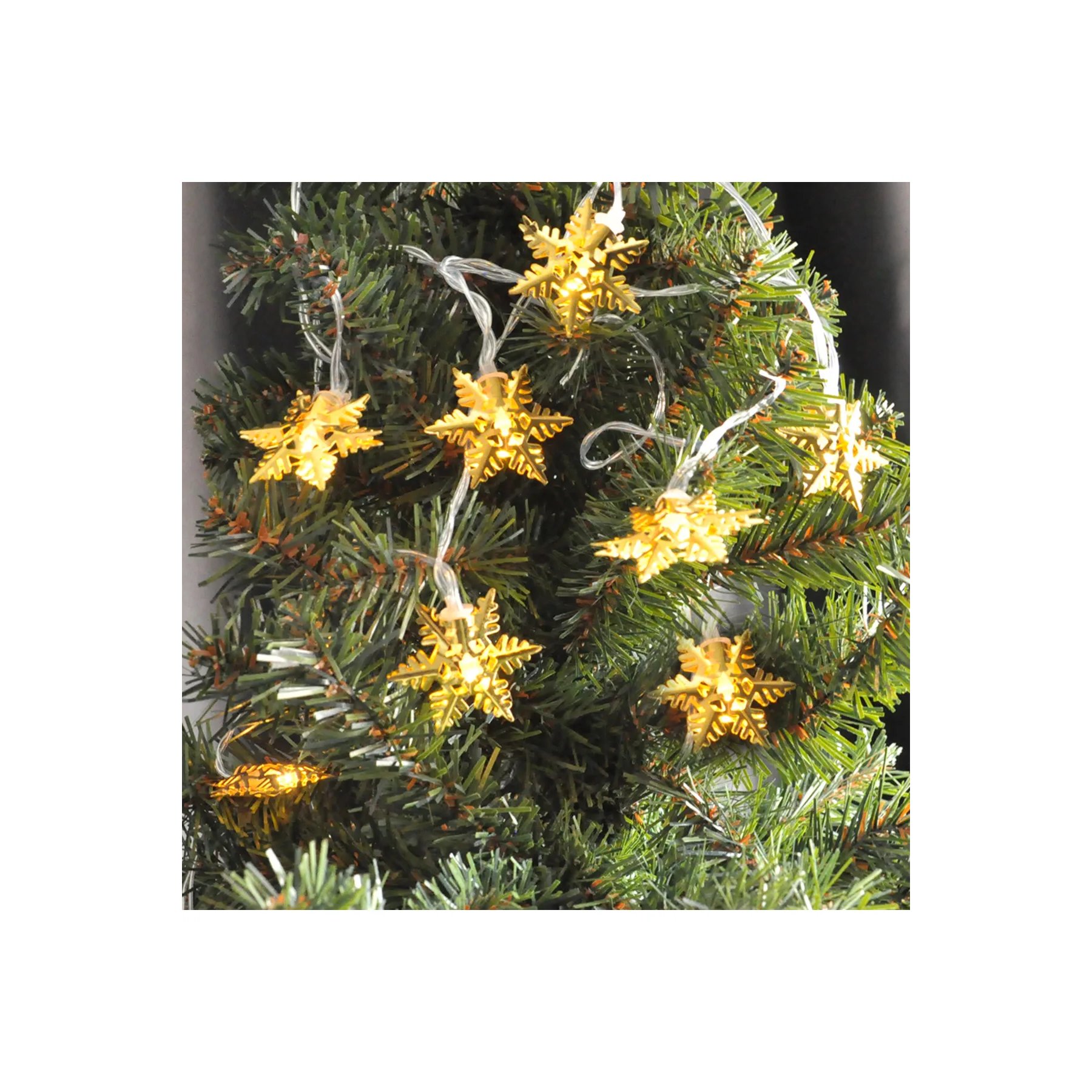 Yılbaşı Led ışık 3 metre KARTANESİ Figürlü yılbaşı pilli gün ışığı dekoratif ışık