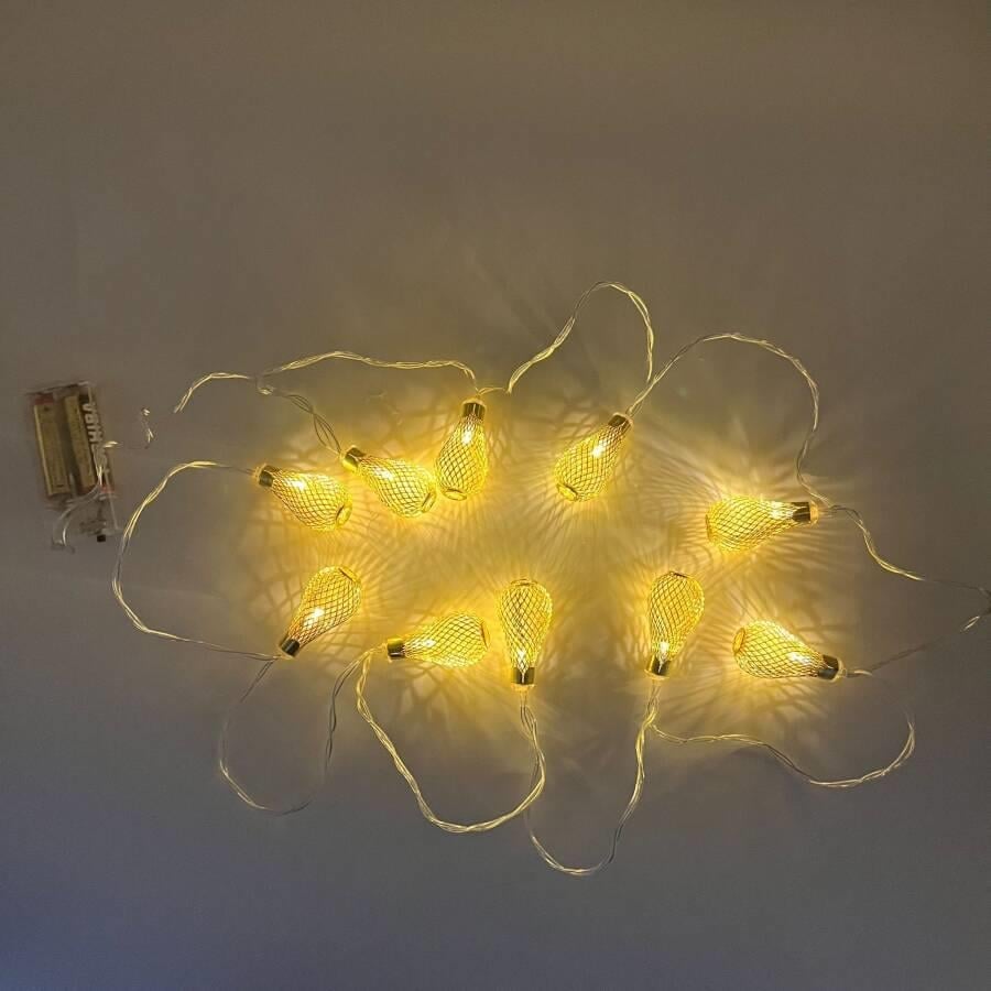 Yılbası Led Işık 3D ARMUT AMPÜL10 ışık 2m.pillil