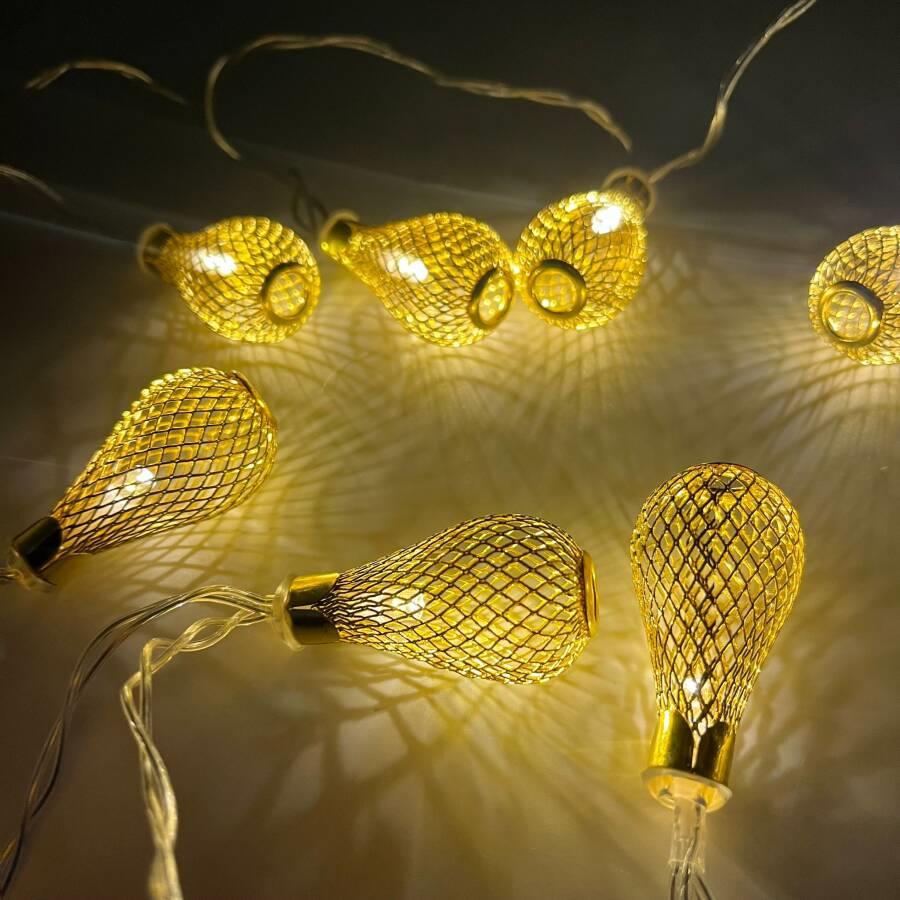 Yılbası Led Işık 3D ARMUT AMPÜL10 ışık 2m.pillil