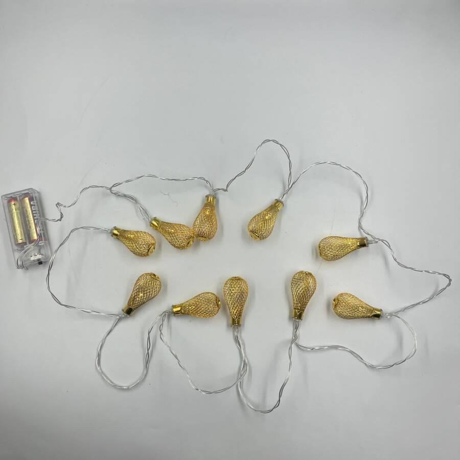 Yılbası Led Işık 3D ARMUT AMPÜL10 ışık 2m.pillil