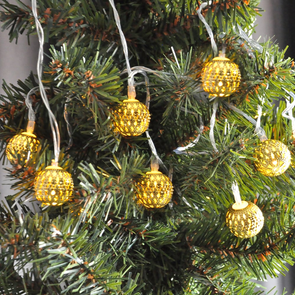 Yılbası Led Işık TOP model 3 metre.pilli gün ışığı çam ağacı dekoratif ışık