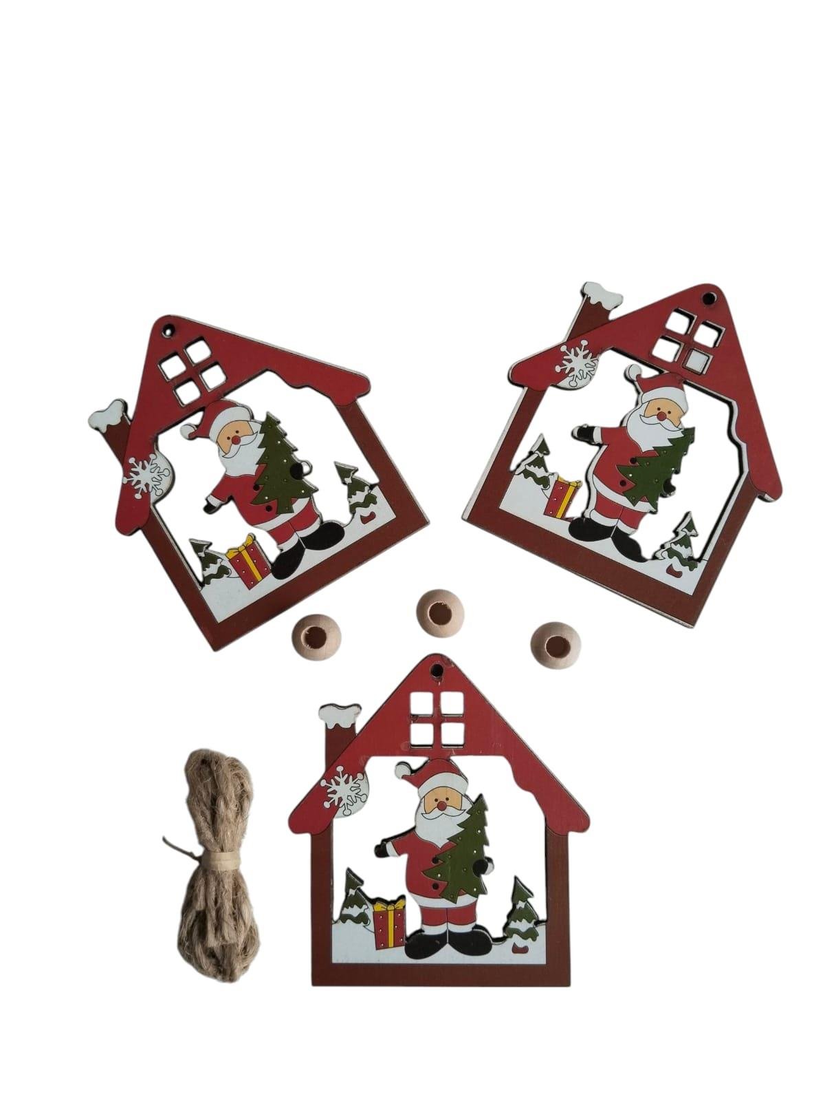 Yılbaşı Mdf Dekoratif Süsler 3lü