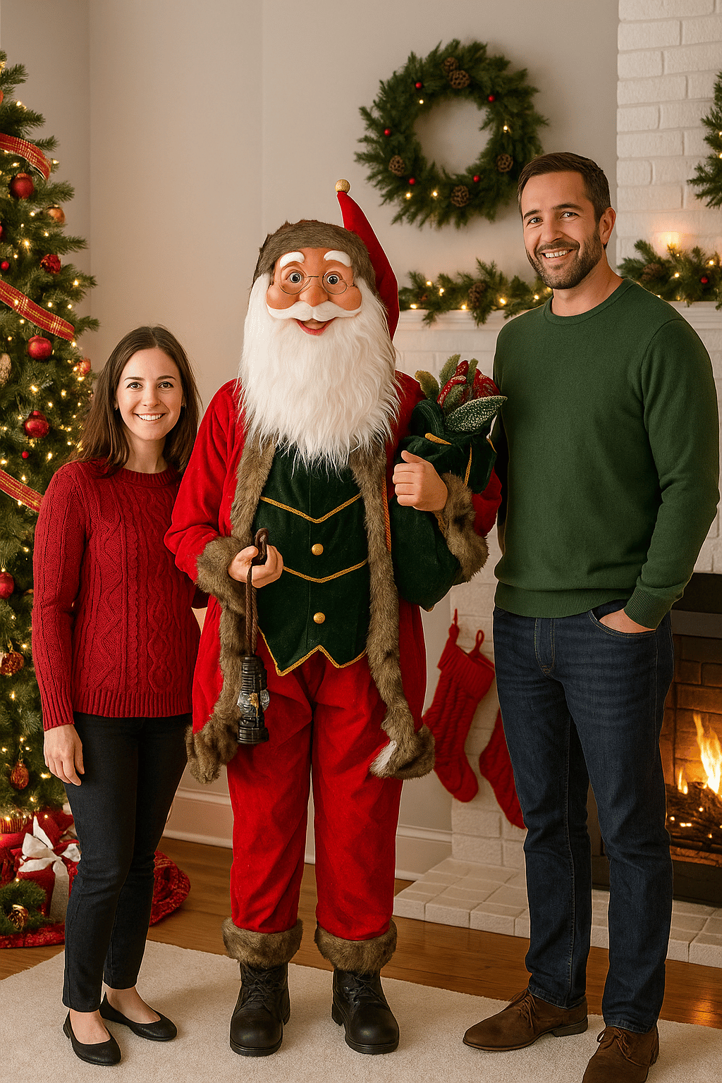 Yılbaşı Noel Baba 180CM lüks Noel baba