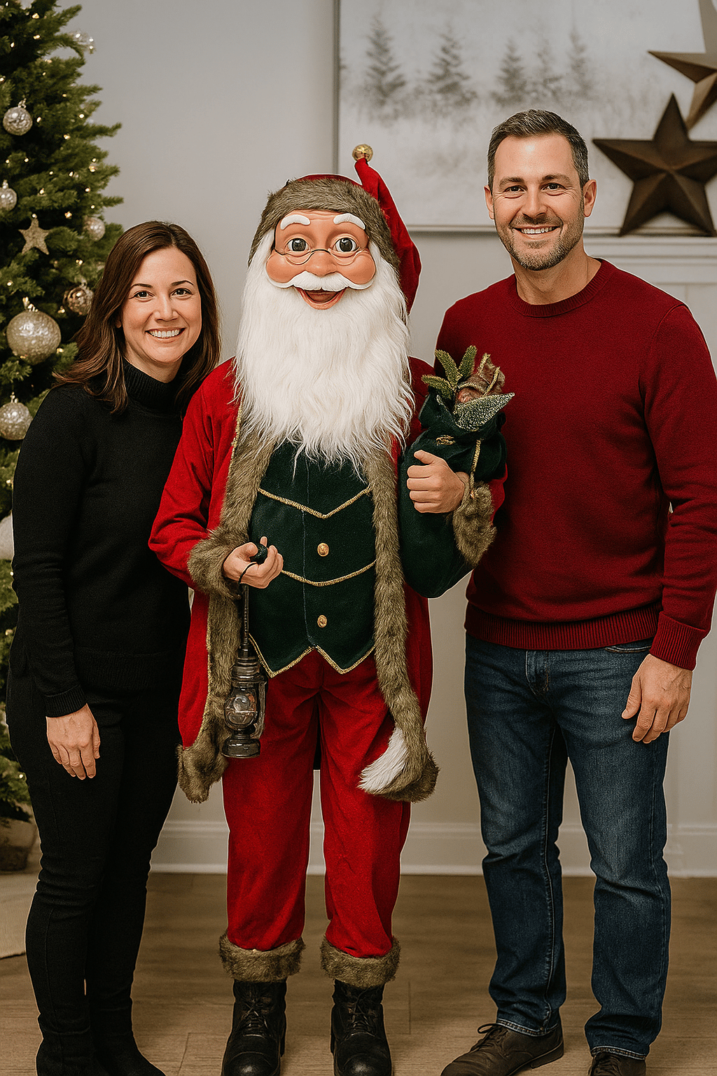 Yılbaşı Noel Baba 180CM lüks Noel baba