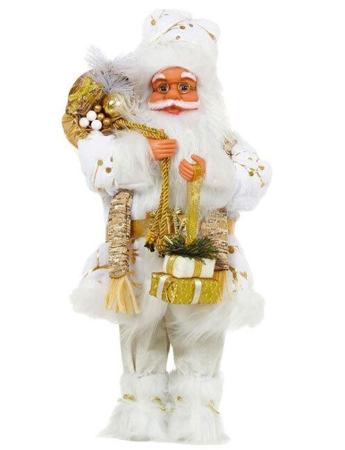 Yılbaşı Noel Baba 60cm Beyaz Hediye Peaketli