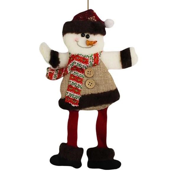 Yılbaşı Peluş Kabartma Figürler Büyük 30cm Kardan Adam