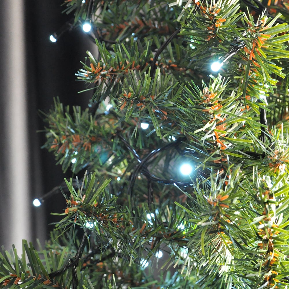 Yılbaşı Pilli Led Işık 80 led / 8 metre -beyaz renkli Işık-çam ağacı, cam,pencere ve vitrin süsleme pirinç led ışık