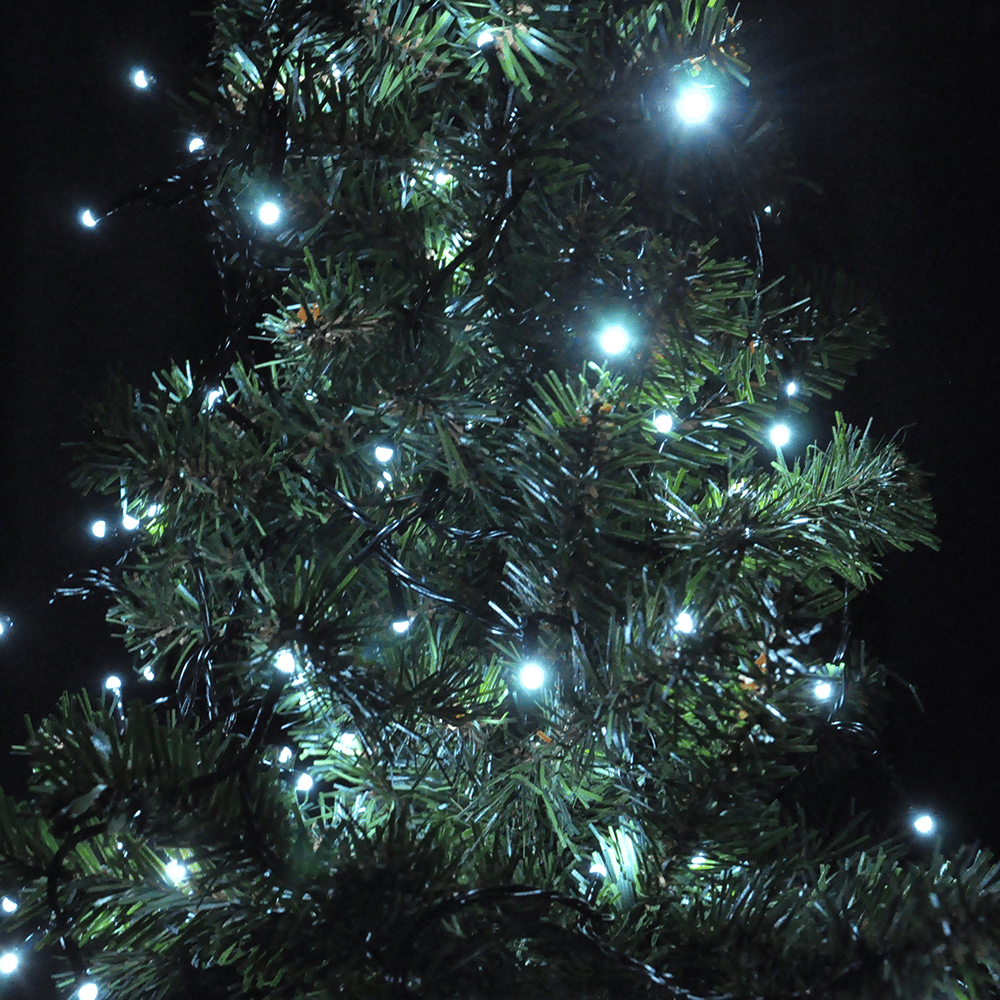 Yılbaşı Pilli Led Işık 80 led / 8 metre -beyaz renkli Işık-çam ağacı, cam,pencere ve vitrin süsleme pirinç led ışık