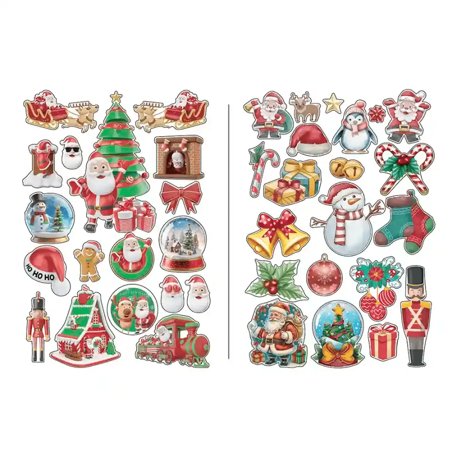 Yılbaşı stickers seti 35*50 2 sayfa    