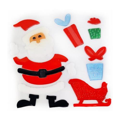 Yılbaşı Temalı jel stickers Noel babalı       