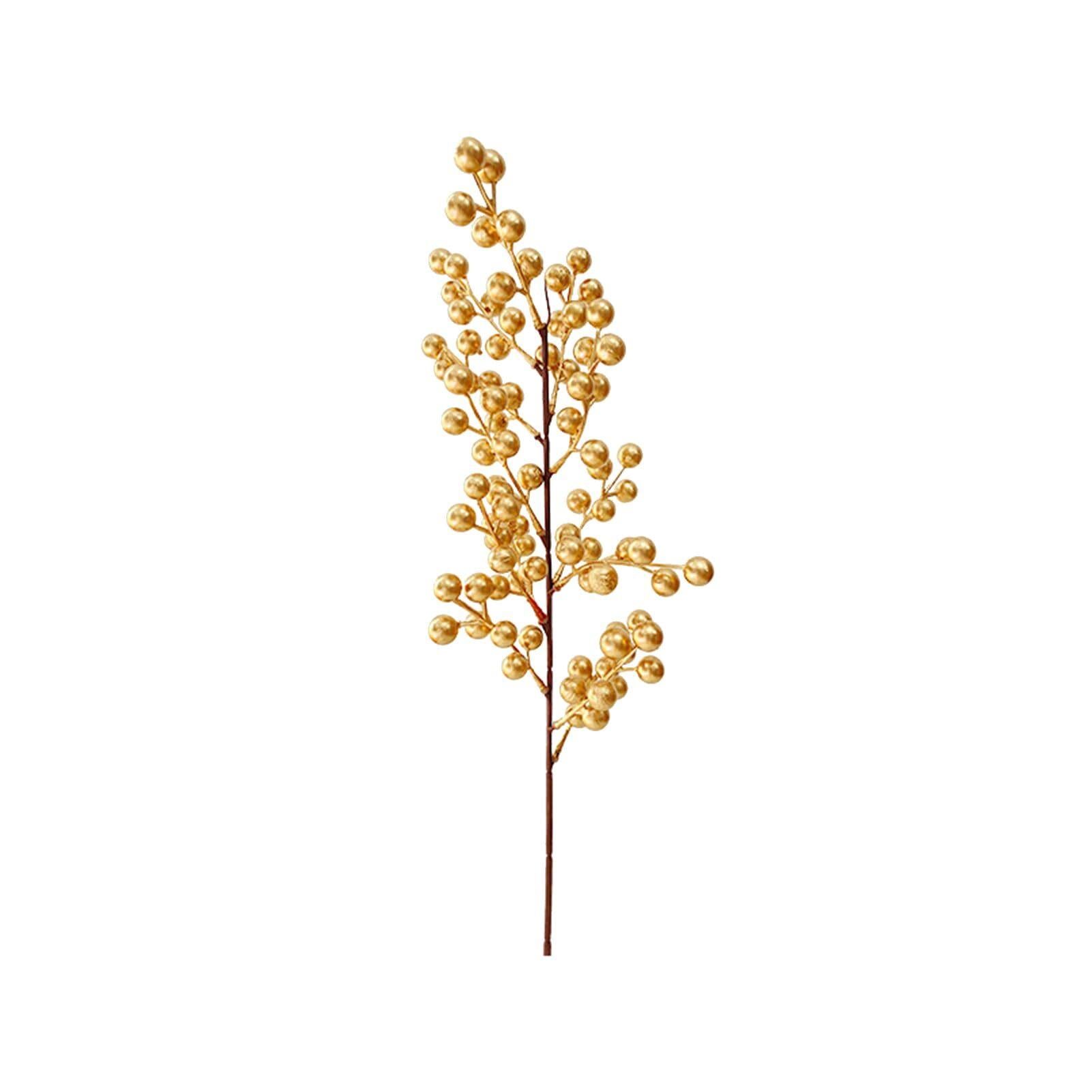 Yılbaşı Yapay Dal Berry Altın Model 60cm