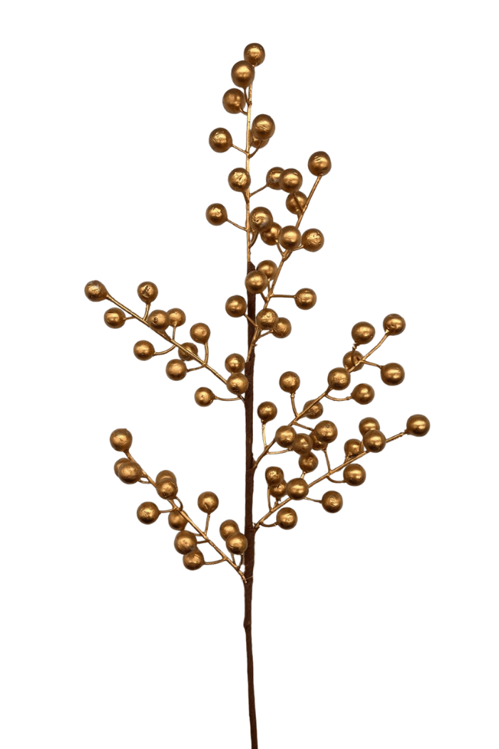 Yılbaşı Yapay Dal Berry Altın Model 60cm