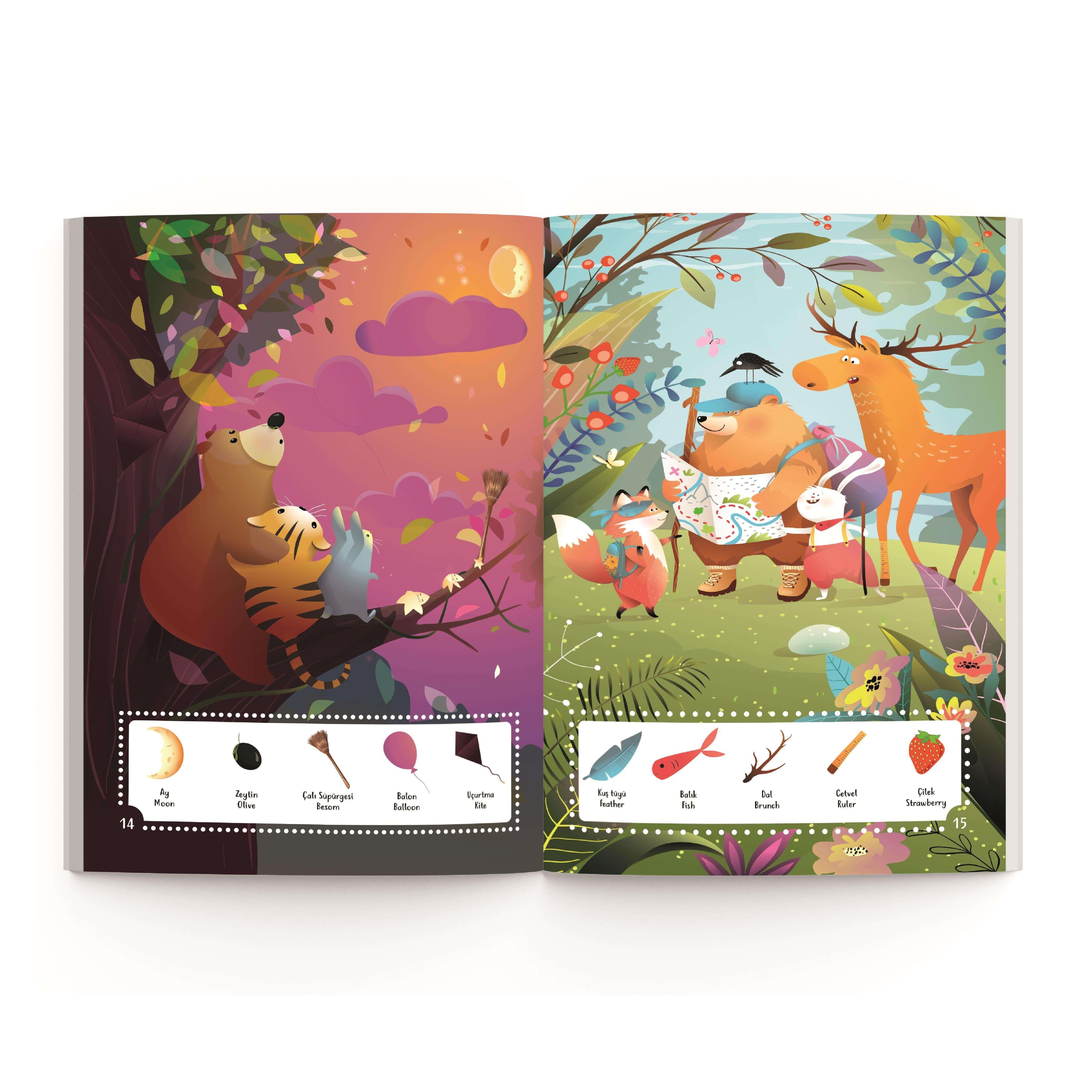 Yükselen z.3+ Yaş Sticker Hidden Objects 2'li Set