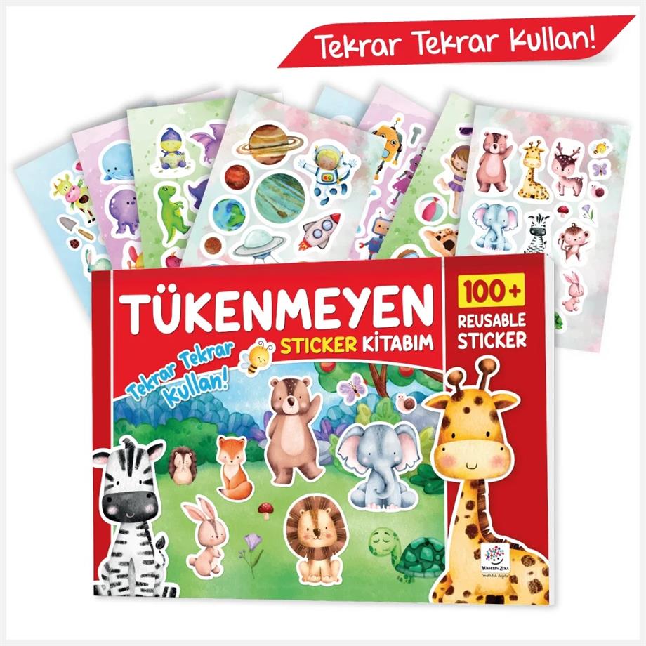 Yükselen Zeka Tükenmeyen Stickers Kitabım