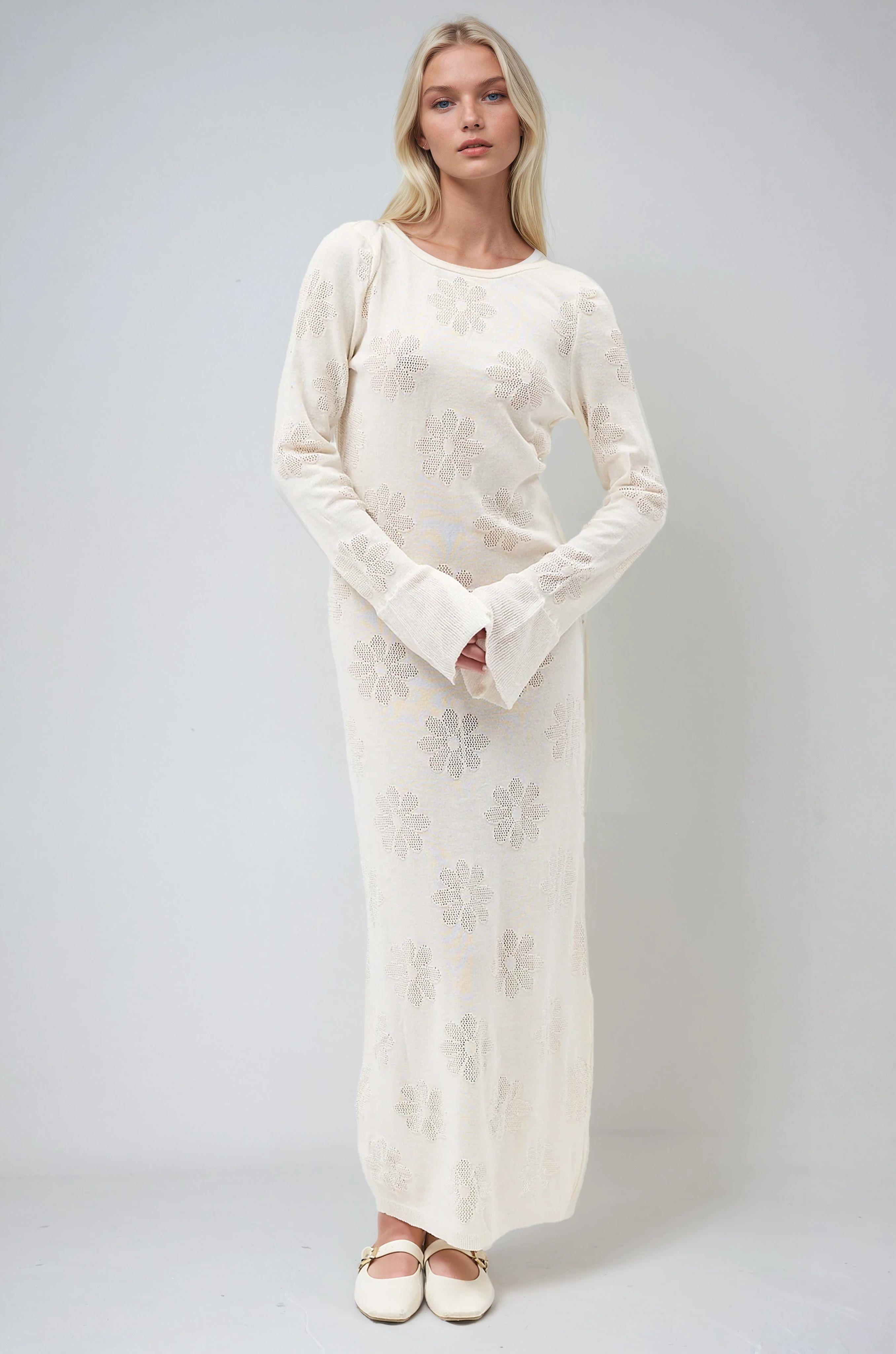 Belen Çiçek Desenli Maxi Boy Elbise 2793 R2-J-K2