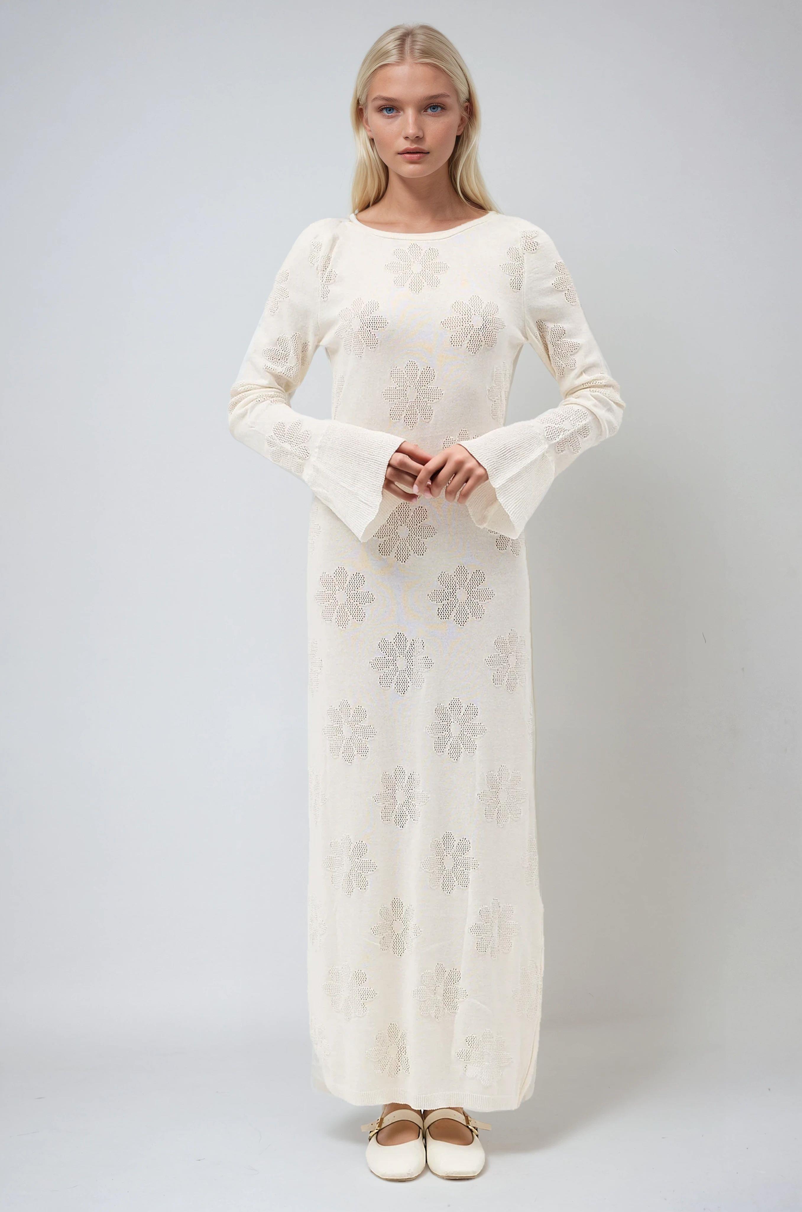 Belen Çiçek Desenli Maxi Boy Elbise 2793 R2-J-K2