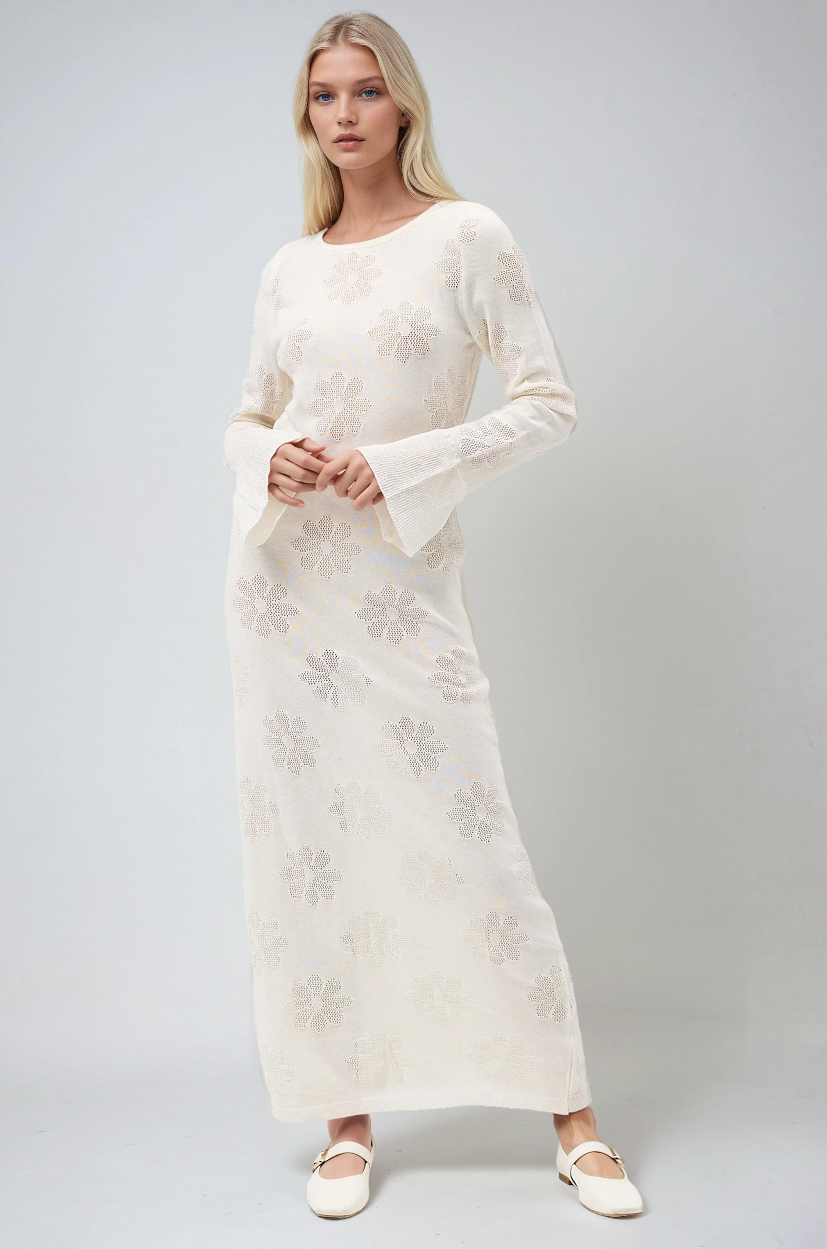 Belen Çiçek Desenli Maxi Boy Elbise 2793 R2-J-K2