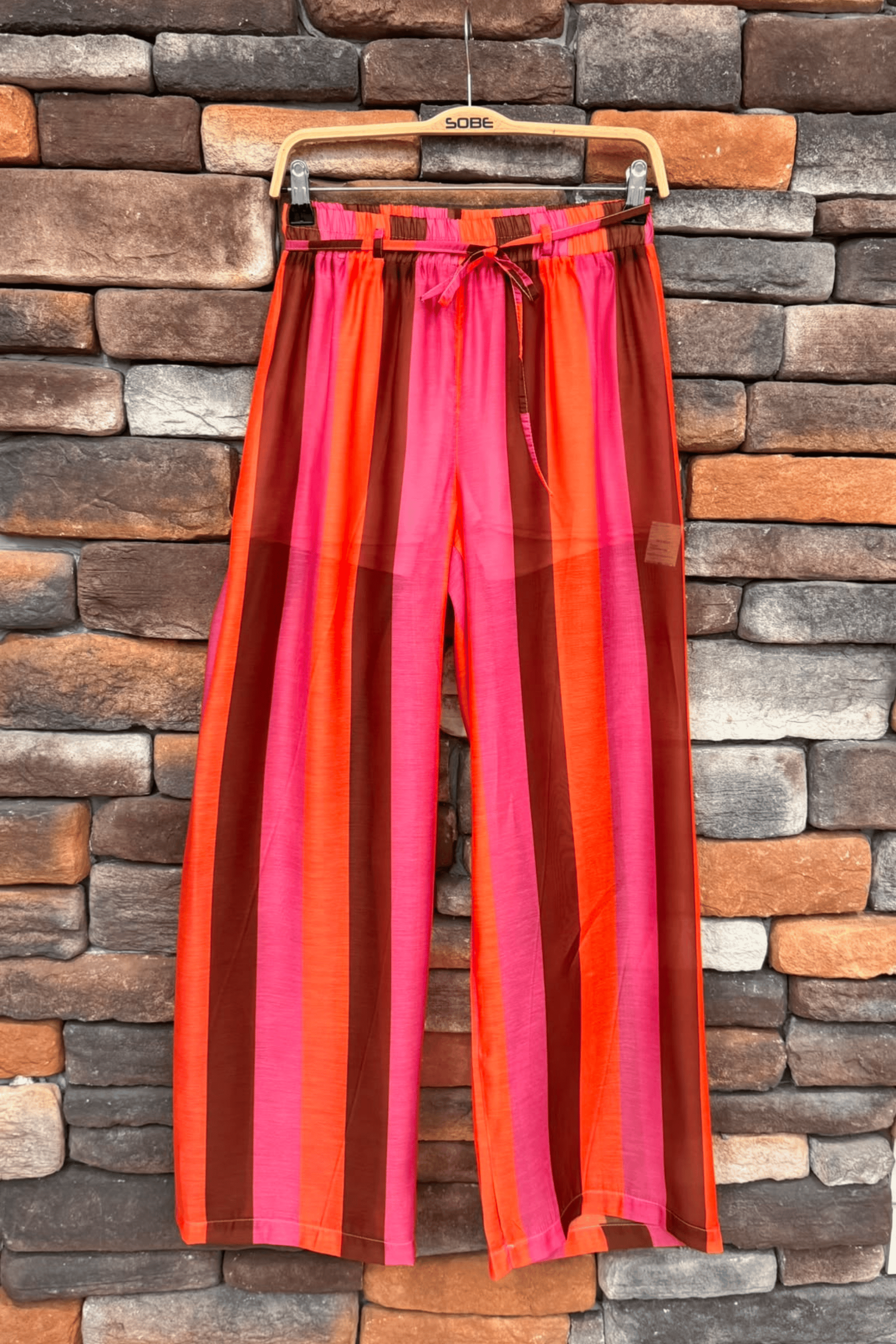 Beli Lastikli Bordo Rahat Pantolon 0136