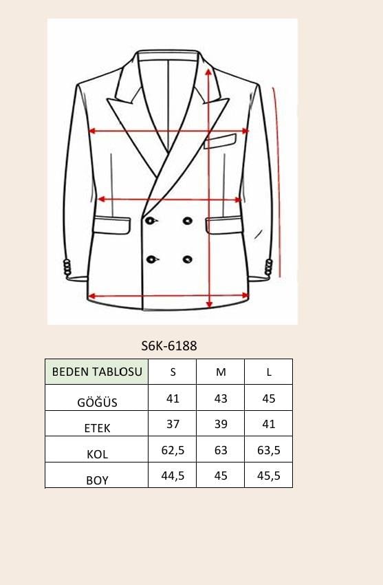 Büyük Fiyonk Detaylı Derin V Yaka Crop Blazer Ceket 6188