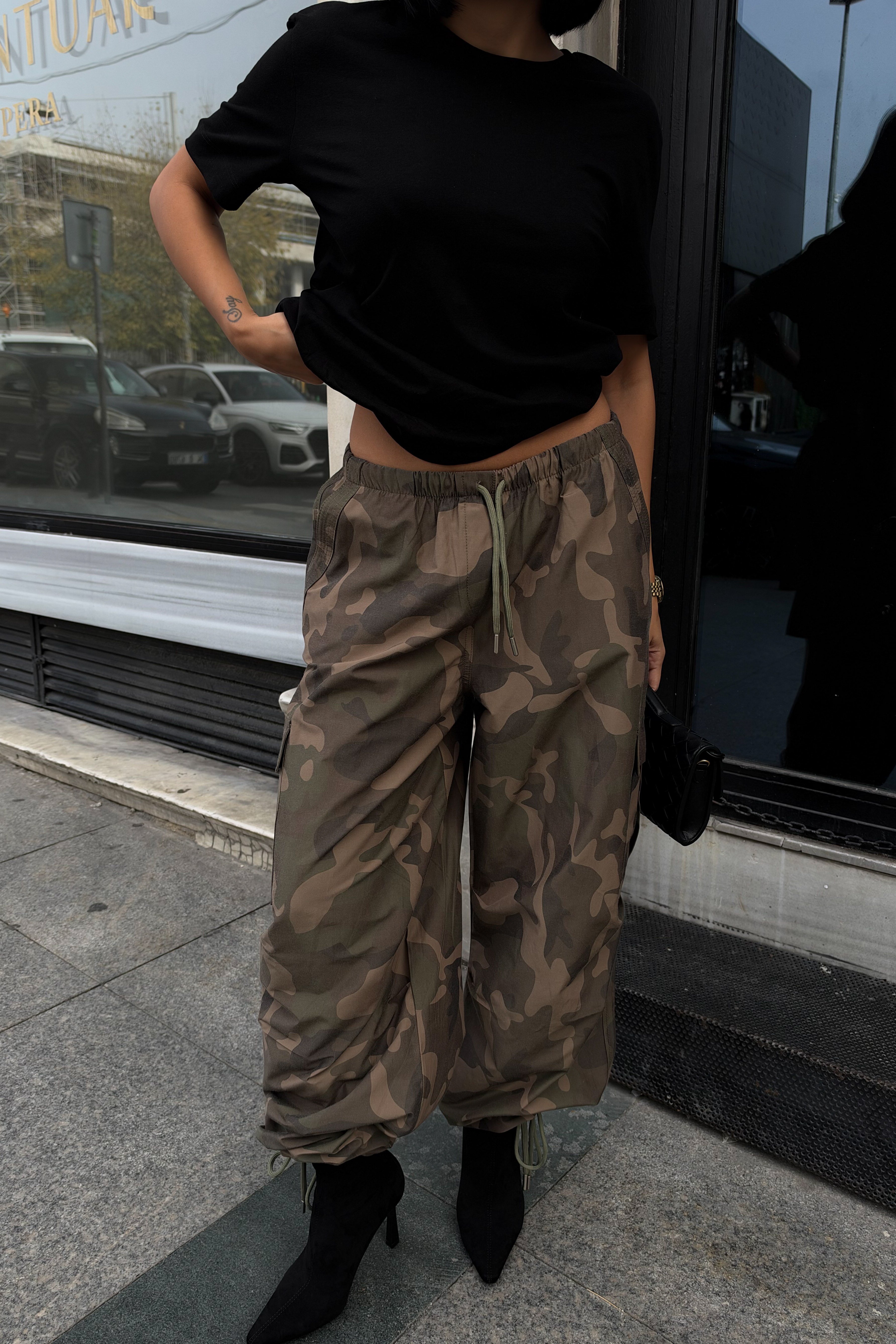 Cargo Fit Kamuflaj Pantolon   0157