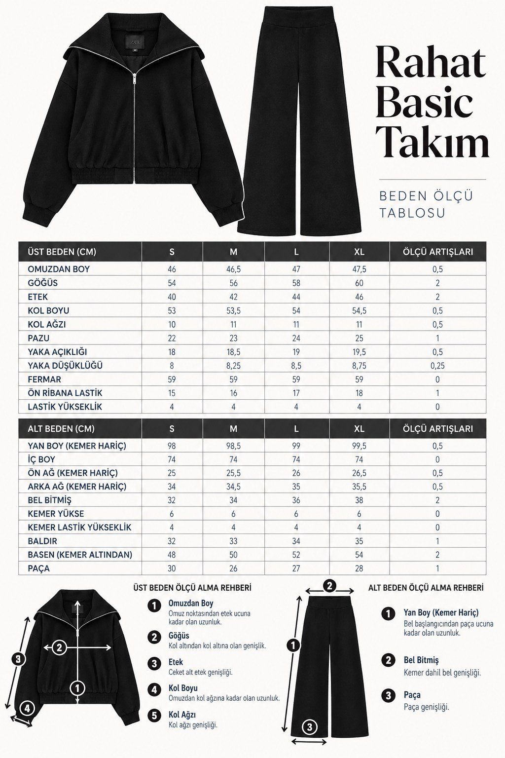 Elara Dik Yaka Fermuarlı Takım   10392