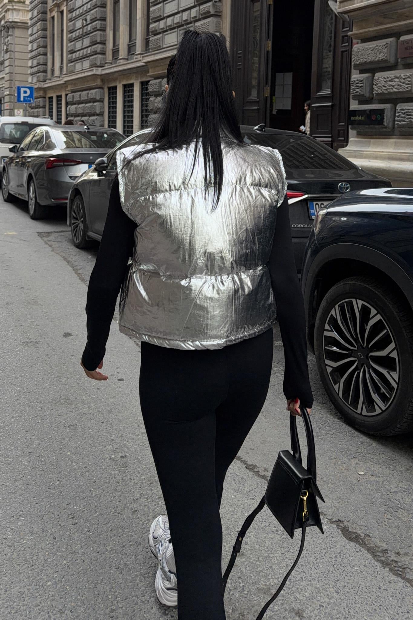 Fermuarlı Silver Şişme Yelek 5189 R10-H-K1