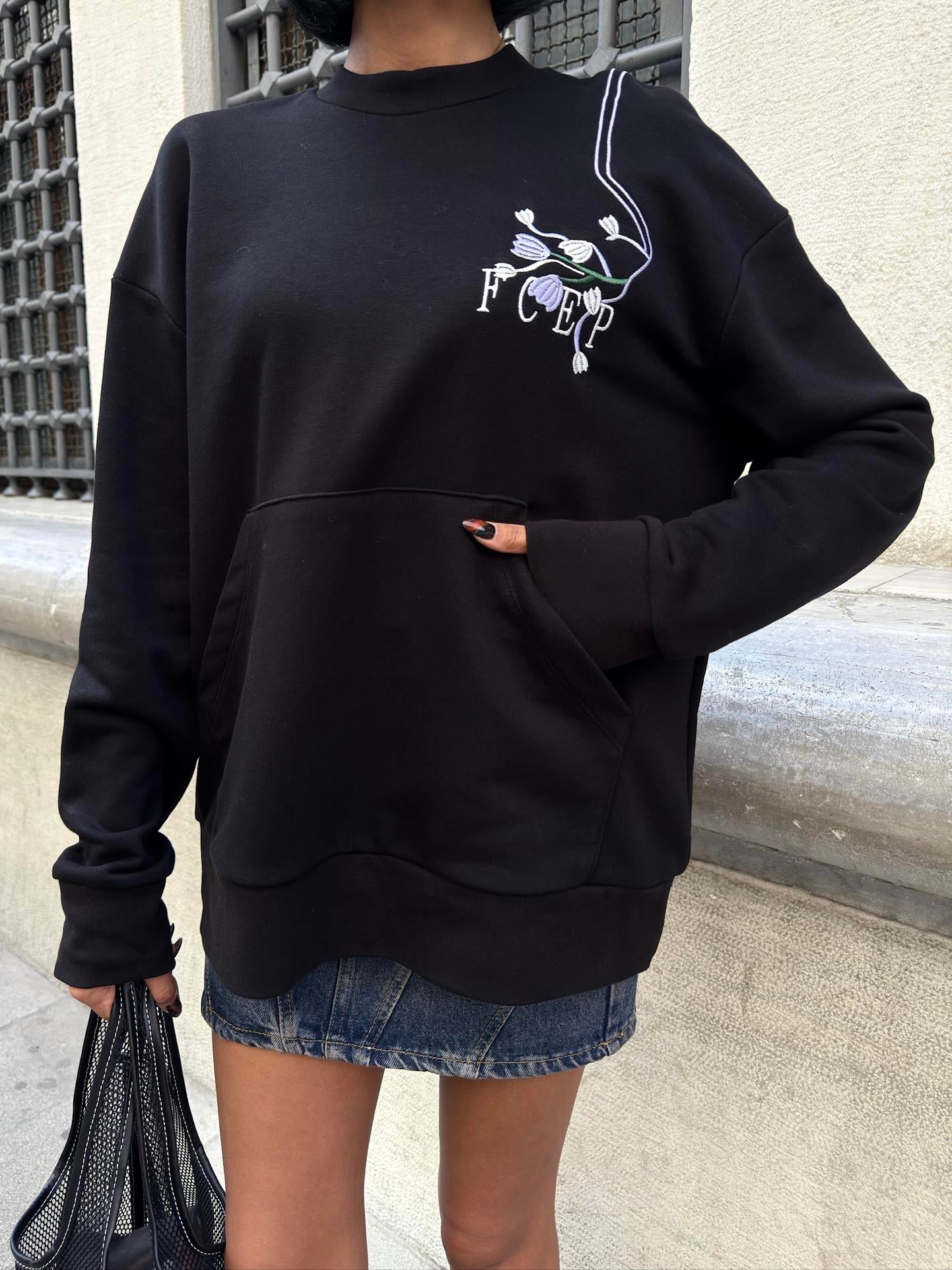 Marison Çiçek Nakışlı Sweatshirt 8050 -08