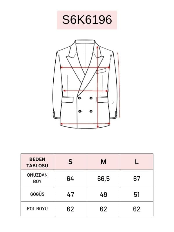 Tek Düğmeli Casual Ceket 6196