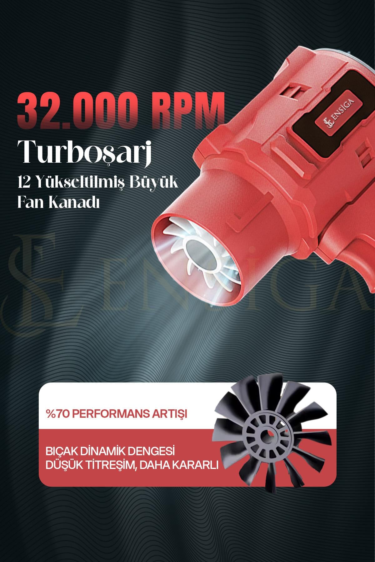 32.000RPM Ahv-18 Hava Üfleyici Turbo Fan