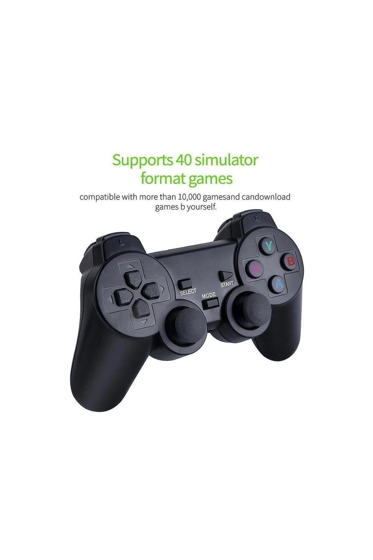32 GB Hafızalı Kablosuz 2 Joystickli 2.4G Game Stick TV Gamepad Gaming Ateri