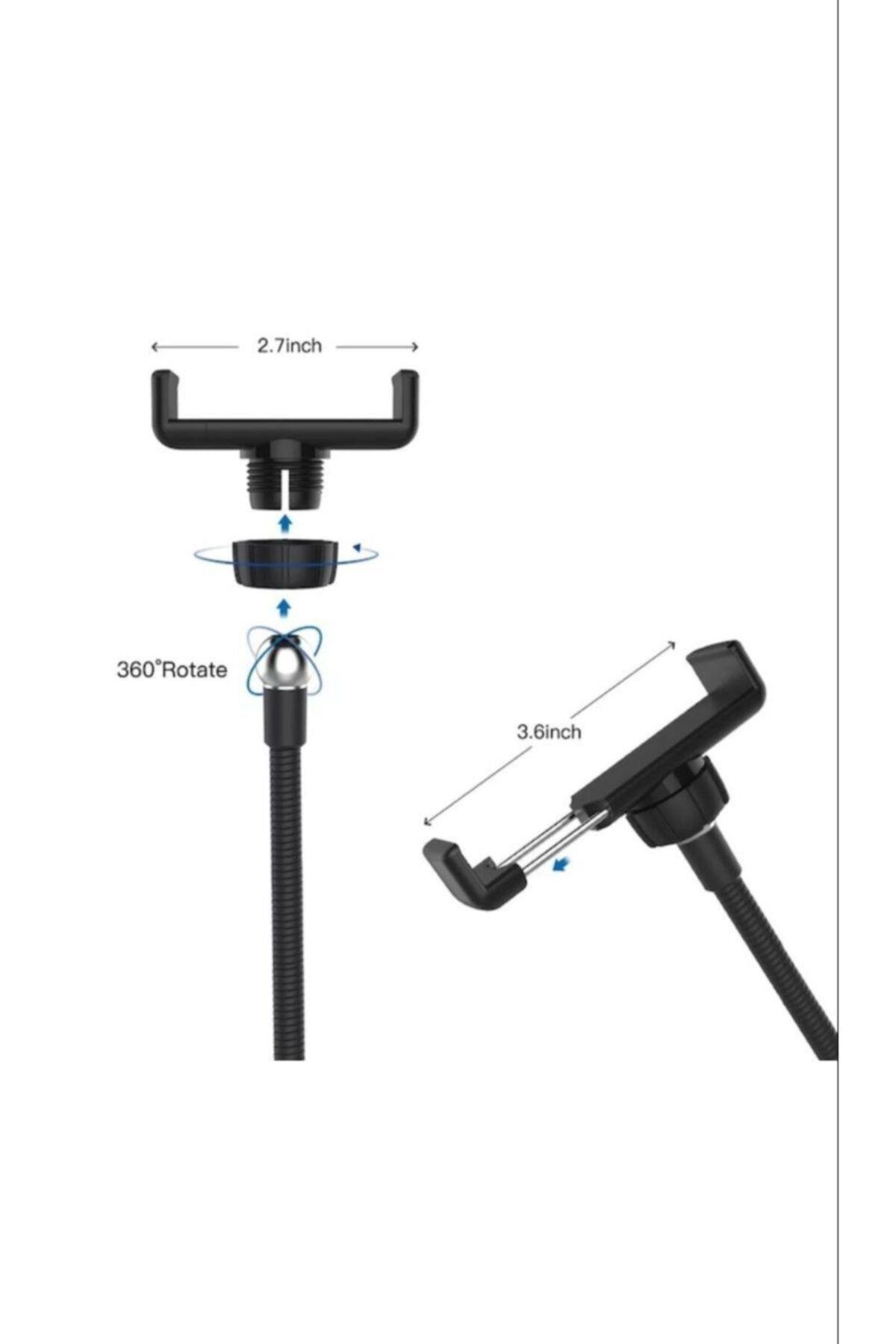 Adaptörlü Bluetooth Kumandalı Ring Light Youtuber Tiktok Çekim Makyaj Işığı 10 Inç 2.1 Mt Tripod