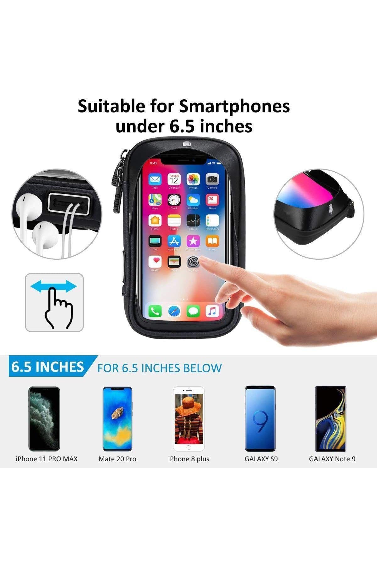 Bisiklet için Çanta ve Telefon Tutucu Bisiklet Çantası Bisiklet Çantası Dokunmatik