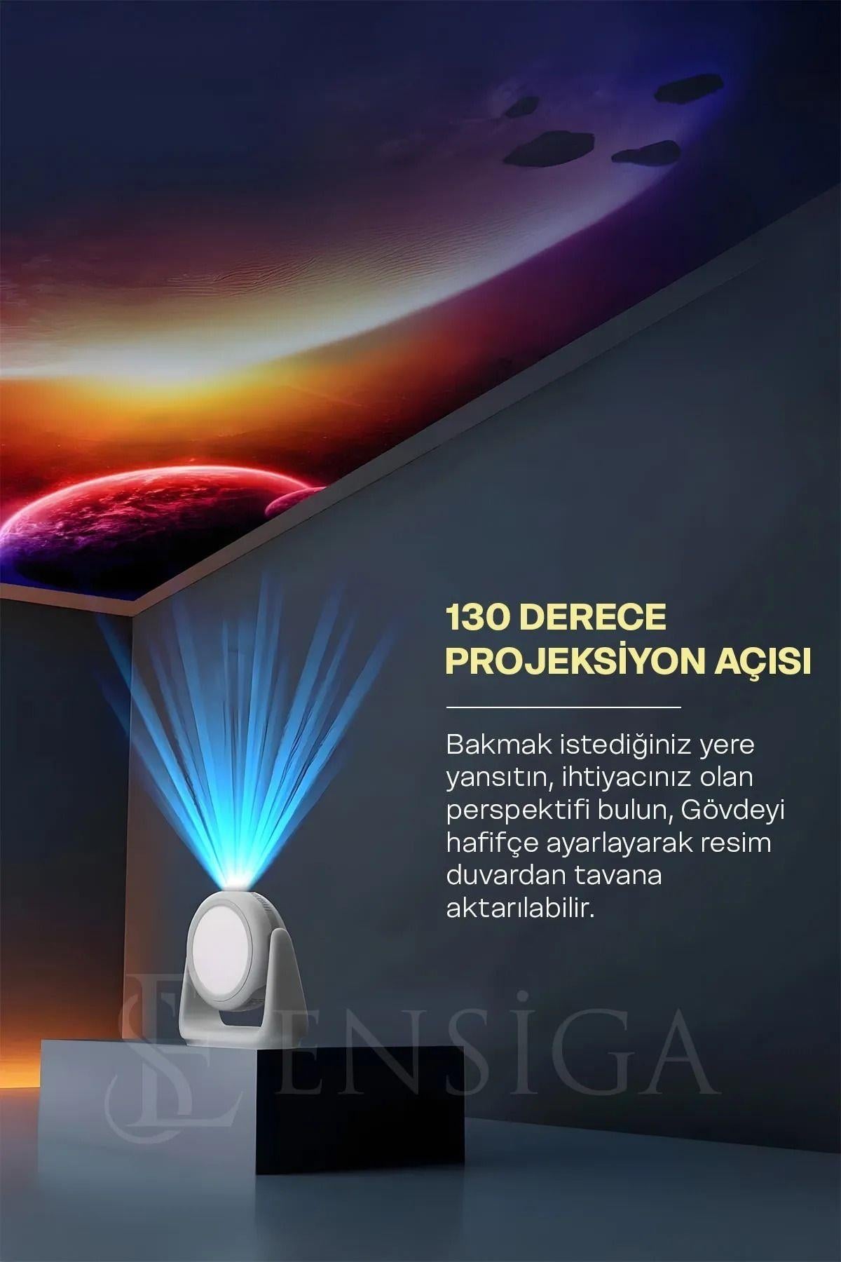 Bluetoothlu Android 4K Görüntülü Hoparlörlü Taşınabilir Sinema Projektörü