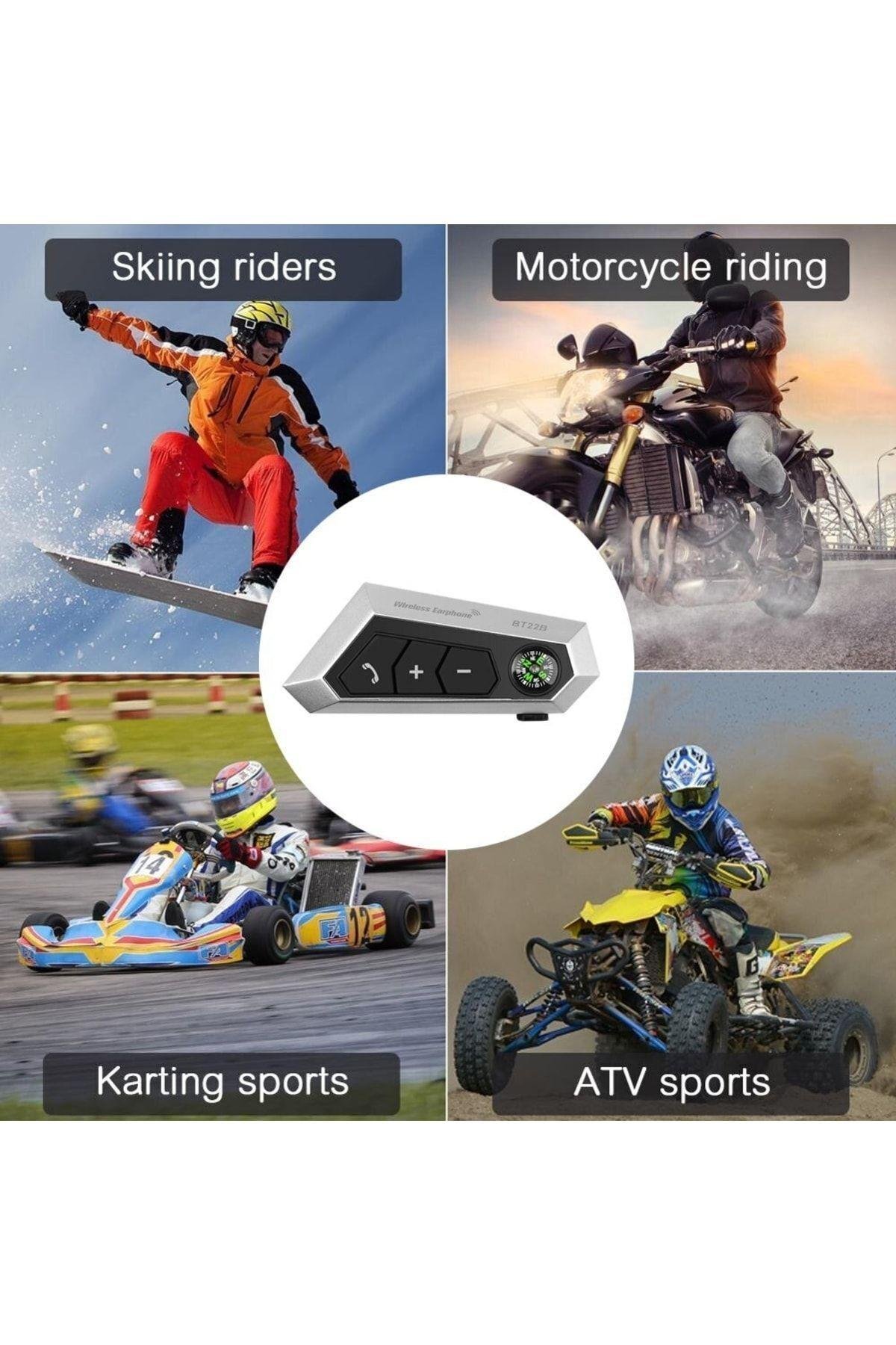 Bt22-b Yeni Nesil Intercoom Kask Interkom Motosiklet Kask Kulaklık Riders