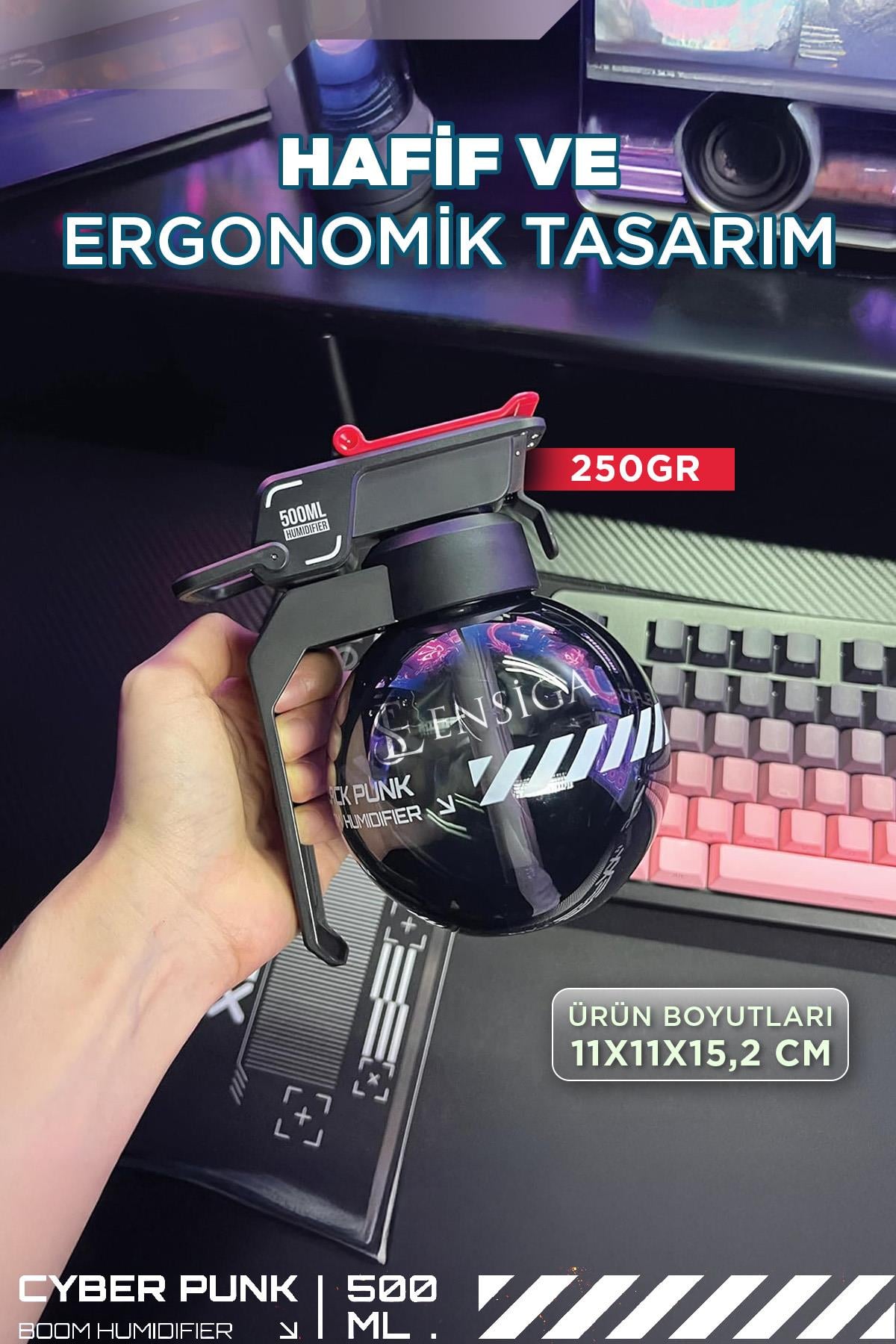 Cyberpunk E-spor Masaüstü Dekorasyon Bombası Nemlendirici Alev Spreyi Yaratıcı Difüzör