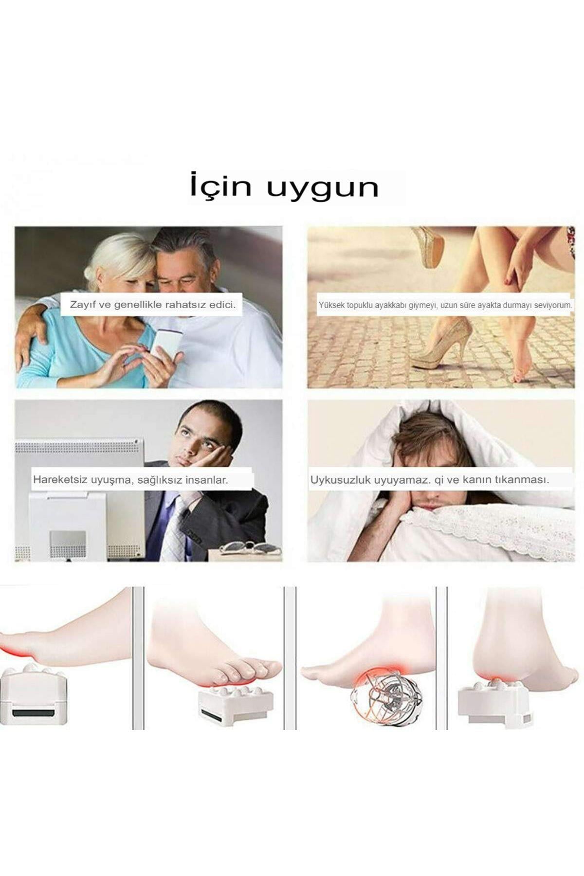 Derin Yoğurma Masajlı Elektrikli Ayak Masaj Sıcak Kompres Terapisi Ev Ofiste Ayak Masajı