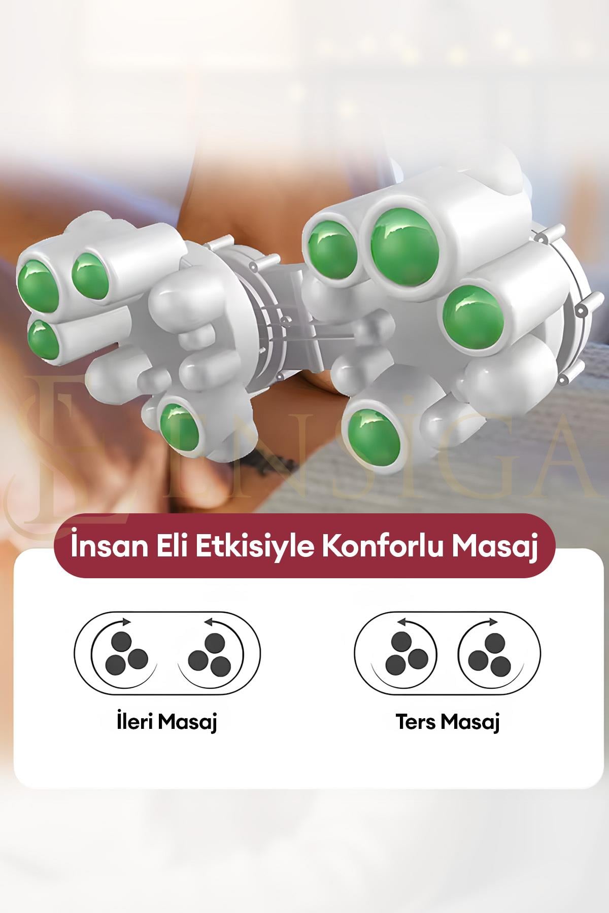 Elektrikli Masaj Yastığı Isıtmalı Yoğurmalı Kademeli Boyun Bel Sırt Araç Çakmaklıklı Adaptörlü