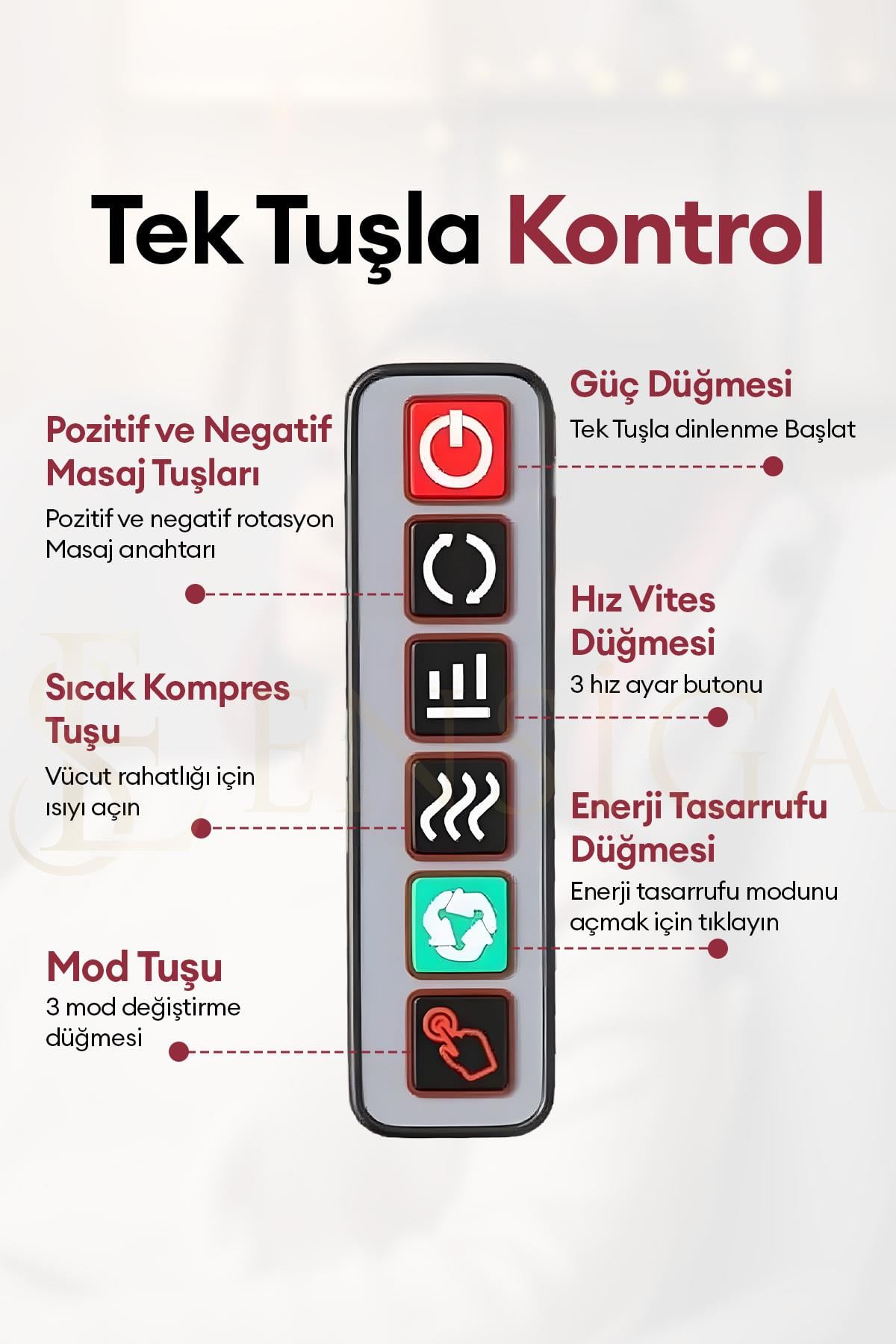 Elektrikli Masaj Yastığı Isıtmalı Yoğurmalı Kademeli Boyun Bel Sırt Araç Çakmaklıklı Adaptörlü
