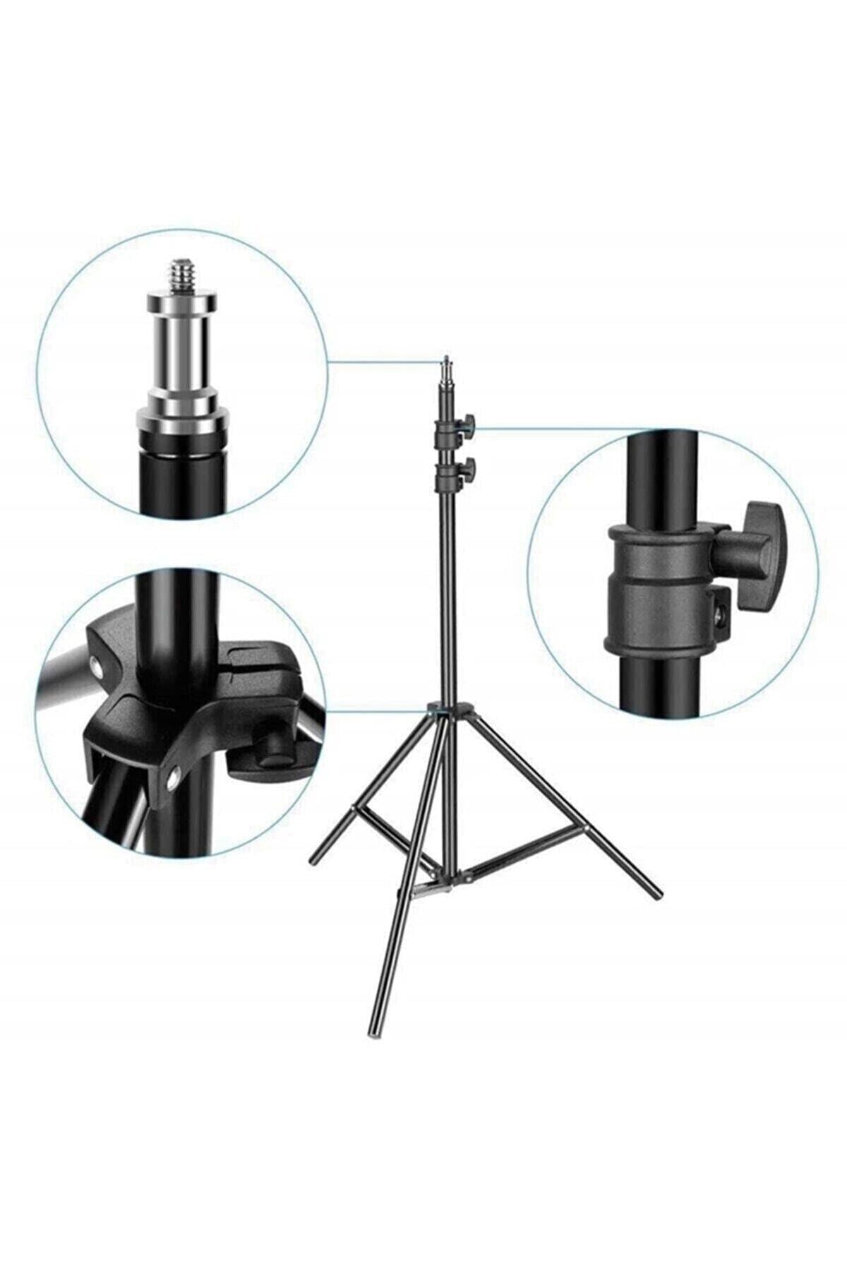 Gimbal Kablosuz Bluetooth Kumanda Selfie Tripod El Monopod dolgu ışığı IOS Android telefon deklanşör